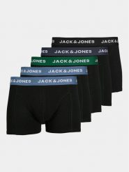Jack & Jones Komplet 5 par bokserek 12254366 Czarny. Czarne bokserki męskie Jack & Jones, bez wzorów, z bawełny. Za 139.99 zł.