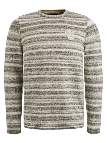 PME Legend Sweter w kolorze kremowo-oliwkowym rozmiar: XL. Brązowe swetry męskie PME Legend, xl, bez wzorów, bez kołnierzyka. Za 205.45 zł.