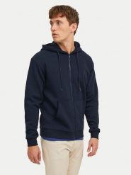 Jack & Jones Bluza Bradley 12249342 Granatowy Regular Fit. Niebieskie bluzy bez kaptura męskie Jack & Jones, m, z bawełny. Za 189.99 zł.