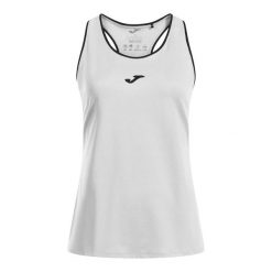 Koszulka tenisowa damska Joma Torneo Tank Top W. Białe t-shirty damskie Joma, l, bez wzorów, bez kołnierzyka. Za 58.99 zł.