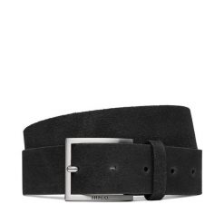 Pasek Męski HUGO. Czarne paski męskie Hugo, bez wzorów. Za 229.99 zł.