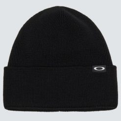 Oakley Czapka Cuffed Ellipse Rc Beanie Fos901065-02E. Czarne czapki męskie Oakley, na zimę, bez wzorów. Za 134.99 zł.