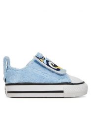 Converse Trampki Converse x Bluey Chuck Taylor All Star Easy On A16465C Niebieski. Niebieskie trampki i tenisówki chłopięce Converse, bez wzorów, z materiału, retro, bez zapięcia. Za 199.99 zł.