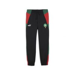 Spodnie dresowe Maroc 2023. Czarne spodnie dresowe męskie Puma, bez wzorów, z dresówki. W wyprzedaży za 220.50 zł.
