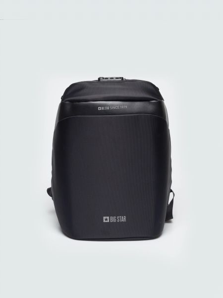 Plecak z miejscem na laptopa czarny hh574046 906. Czarne plecaki damskie Big Star, bez wzorów, retro. Za 209.99 zł.