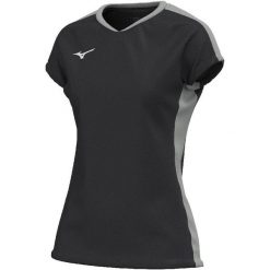 Damska koszulka treningowa Mizuno Team Wos. Czarne t-shirty damskie Mizuno, bez wzorów, bez kołnierzyka. Za 151.00 zł.