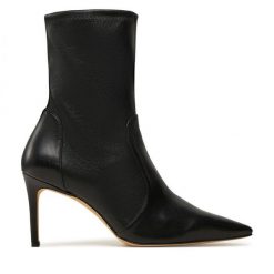 Botki Stuart Weitzman. Czarne botki damskie Stuart Weitzman, bez obcasa, na szpilce, bez zapięcia. Za 2,159.00 zł.
