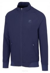 Bluza tenisowa Fila Jacket Aston. Niebieskie bluzy bez kaptura damskie Fila, l, bez wzorów, z materiału, bez ramiączek, bez kaptura. Za 264.99 zł.