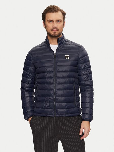 KARL LAGERFELD Kurtka puchowa 505710 551590 Granatowy Regular Fit. Niebieskie kurtki męskie Karl Lagerfeld, m, bez wzorów, z puchu, bez kaptura. Za 579.99 zł.