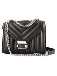 Michael Kors Skórzana torebka w kolorze czarnym - 20 x 15 x 9 cm rozmiar: onesize. Czarne torebki klasyczne damskie Michael Kors, bez wzorów, z materiału, pikowane, bez dodatków. Za 687.99 zł.