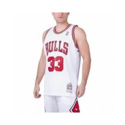 Koszulka sportowa męska Mitchell & Ness Chicago Bulls Nba Home. Czerwone t-shirty sportowe męskie Mitchell & Ness, m, z jersey, bez ramiączek, do koszykówki. Za 601.00 zł.
