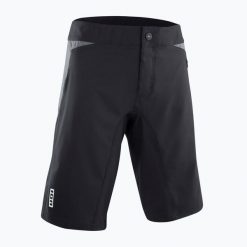 Spodenki rowerowe męskie ION Traze black. Czarne szorty męskie ION, bez wzorów, z materiału, klasyczne. Za 279.99 zł.