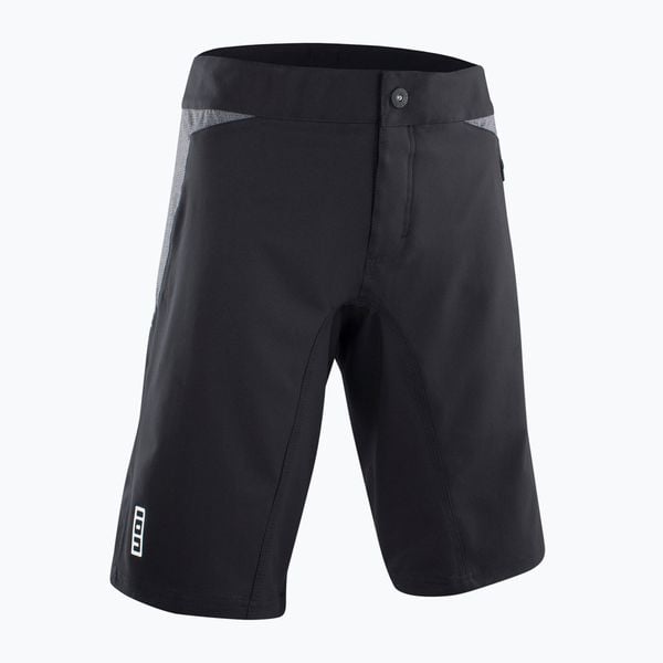 Spodenki rowerowe męskie ION Traze black. Czarne szorty męskie ION, bez wzorów, z materiału, klasyczne. Za 279.99 zł.