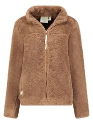 Geographical Norway Kurtka polarowa "Upaz" w kolorze jasnobrązowym rozmiar: L. Brązowe kurtki damskie Geographical Norway, l, bez wzorów, z polaru, bez kaptura. Za 104.64 zł.