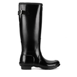 Kalosze Hunter. Czarne kalosze damskie Hunter, bez wzorów. Za 449.99 zł.