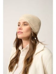 Perfect Cashmere Kaszmirowa czapka "Signy" w kolorze beżowym rozmiar: onesize. Brązowe czapki zimowe damskie Perfect Cashmere, z kaszmiru. Za 239.86 zł.