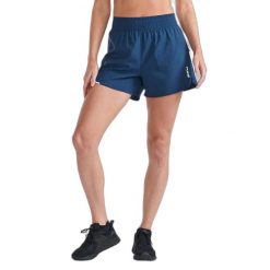 Szorty damskie 2XU Aero Hi-Rise 4". Niebieskie szorty damskie 2XU, bez wzorów, z tkaniny. Za 315.00 zł.