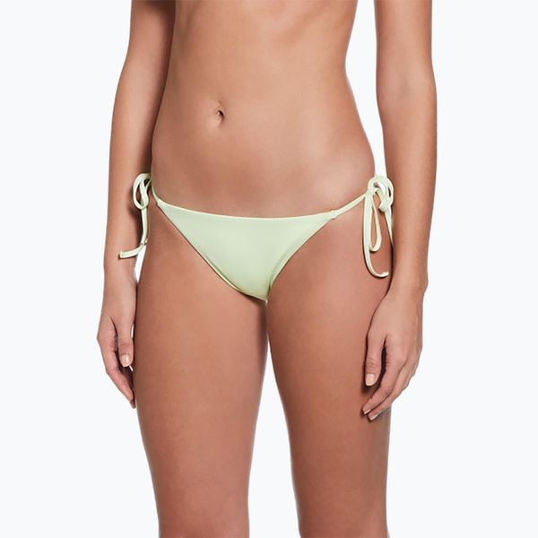 Dół od stroju pływackiego Nike Essential Tie String Bikini. Żółte bikini damskie Nike, bez wzorów. Za 92.99 zł.