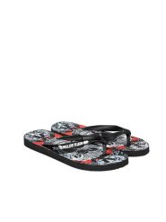 Philipp Plein Japonki | IMPS900 | Mężczyzna | Czarny. Czarne klapki i japonki męskie Philipp Plein, z materiału. W wyprzedaży za 219.00 zł.