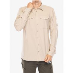 Koszula turystyczna męska Vaude Rosemoor LS Shirt II. Brązowe koszule męskie Vaude, m, bez wzorów, bez kołnierzyka, bez ramiączek. Za 251.99 zł.