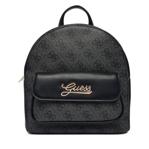 Plecak Guess. Czarne plecaki damskie Guess, z aplikacjami. Za 289.99 zł.