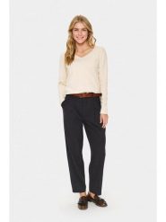 SAINT TROPEZ Sweter w kolorze beżowym rozmiar: L. Brązowe swetry klasyczne damskie Saint Tropez, l, z wiskozy, bez kołnierzyka. Za 78.99 zł.