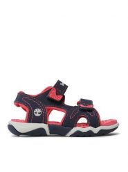 Timberland Sandały Adventure Seeker 2 Strap TB0A1JZL019 Granatowy. Niebieskie sandały chłopięce Timberland, ze skóry, bez zapięcia. Za 139.99 zł.