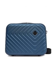 WITTCHEN Kuferek 56-3A-754-91 Granatowy. Niebieskie walizki Wittchen, bez wzorów, z tworzywa sztucznego. Za 129.99 zł.