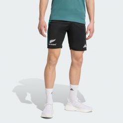 Szorty All Blacks. Czarne szorty męskie Adidas, bez kołnierzyka. Za 199.00 zł.