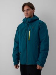 4F Kurtka trekkingowa 3w1 membrana 8000 męska - granatowa XL. Niebieskie kurtki męskie 4f, na zimę, m, bez wzorów, klasyczne, bez kaptura. Za 799.99 zł.