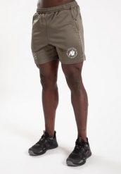 Broxton Szorty - zielony. Zielone szorty męskie GORILLA WEAR, bez wzorów, z poliesteru. Za 209.00 zł.