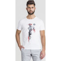 T-SHIRT JUST CAVALLI. Białe t-shirty męskie Just Cavalli, l, bez wzorów, z bawełny, bez kołnierzyka. Za 335.40 zł.
