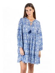 Isla Bonita by SIGRIS Sukienka w kolorze niebieskim rozmiar: XL. Niebieskie sukienki damskie Isla Bonita by SIGRIS, na co dzień, xl, bez wzorów, z bawełny, bez kołnierzyka, bez ramiączek, midi, proste. Za 154.07 zł.