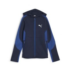Młodzieżowa bluza z kapturem zapinana na suwak EVOSTRIPE PUMA Club Navy Blue. Niebieskia bluzy z kapturem męskie Puma, m. Za 164.99 zł.