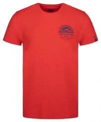 T-shirt męski Loap Aldon czerwony. Czerwone t-shirty męskie Scarpa, l, bez wzorów, z bawełny, bez kołnierzyka. Za 66.78 zł.