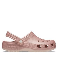 Klapki Crocs. Czerwone klapki damskie Crocs, bez wzorów, bez obcasa. Za 249.99 zł.