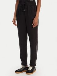 Liu Jo Sport Spodnie materiałowe TA6290 TS923 Czarny Regular Fit. Czarne spodnie materiałowe damskie Liu Jo Sport, l, z materiału. Za 599.99 zł.