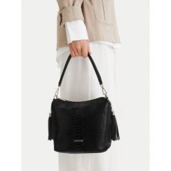 Torebka Lasocki. Czarne torebki klasyczne damskie Lasocki, bez wzorów, bez dodatków. Za 169.99 zł.