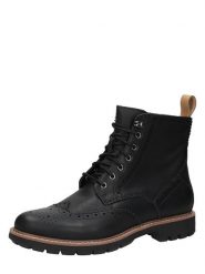 Clarks Skórzane botki w kolorze czarnym rozmiar: 44. Czarne buty zimowe męskie Clarks, bez zapięcia. Za 339.95 zł.