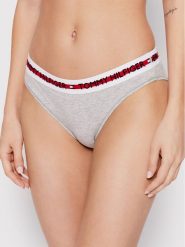 Tommy Hilfiger Figi klasyczne UW0UW02455 Szary. Szare figi damskie Tommy Hilfiger, s, bez wzorów, z bawełny. Za 79.99 zł.