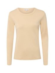 Marie Lund koszulka z długim rękawem Kobiety Bawełna (100%) beżowy, S. Brązowe t-shirty damskie Marie Lund, s, bez wzorów, z bawełny, bez kołnierzyka. Za 149.95 zł.