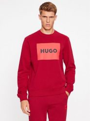 Hugo Bluza Duragol222 50467944 Czerwony Regular Fit. Czerwone bluzy bez kaptura męskie Hugo, m, z bawełny. Za 479.99 zł.