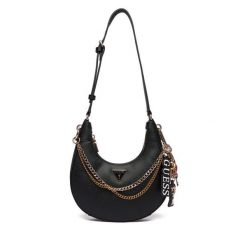 Torebka Guess. Czarne torebki klasyczne damskie Guess, z aplikacjami, bez dodatków. Za 589.99 zł.