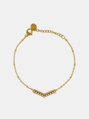 MOODE Bransoletka "Sandra" rozmiar: onesize. Białe bransoletki damskie MOODE, ze stali. Za 39.99 zł.