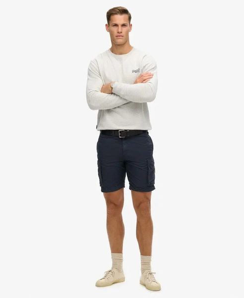 Superdry Parachute Light Shorts – Lekki ripstop, militarny styl. Niebieskie szorty męskie Superdry., bez wzorów, z bawełny, militarne. Za 311.55 zł.