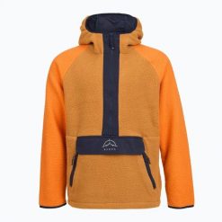 Bluza polarowa męska KADVA RODIA. Brązowe bluzy sportowe męskie KADVA, bez wzorów, z dzianiny, sportowe, bez kołnierzyka, bez ramiączek. Za 189.99 zł.