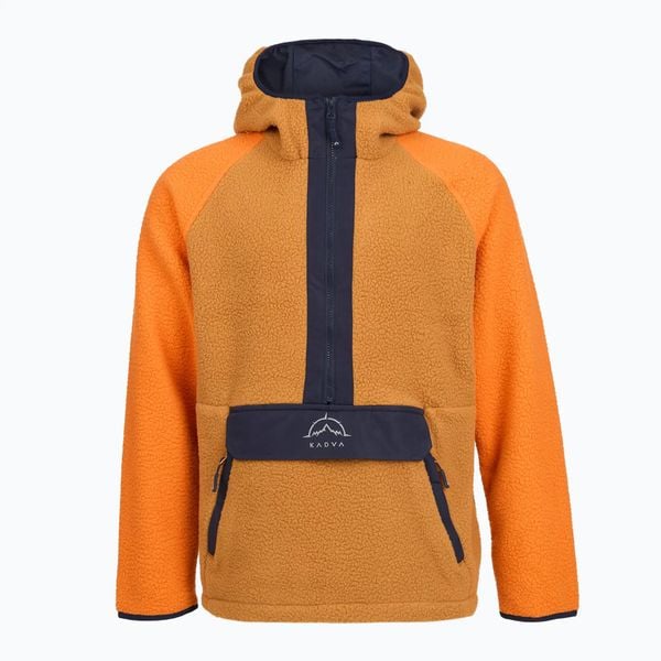Bluza polarowa męska KADVA RODIA. Brązowe bluzy sportowe męskie KADVA, bez wzorów, z dzianiny, sportowe, bez kołnierzyka, bez ramiączek. Za 189.99 zł.
