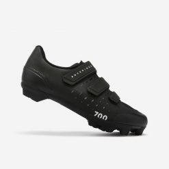 Buty rowerowe MTB Rockrider Race 700. Czarne buty trekkingowe męskie ROCKRIDER, z nylonu, bez zapięcia, rowerowe. Za 289.99 zł.