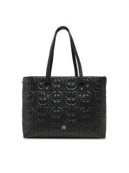 Aigner Torebka 137074 Czarny. Czarne torebki klasyczne damskie Aigner, bez wzorów, ze skóry, bez dodatków. Za 2,029.00 zł.