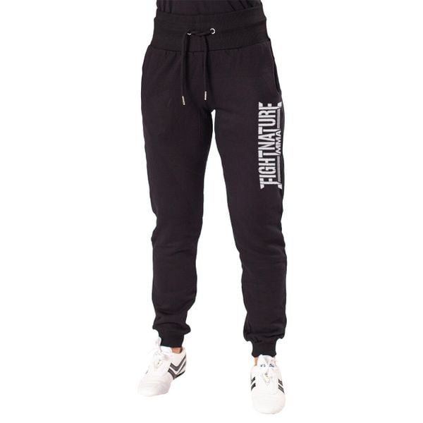 Damskie spodnie dresowe Danrho Fightnature. Czarne spodnie dresowe damskie DANRHO, z dresówki, na fitness i siłownię. Za 279.50 zł.